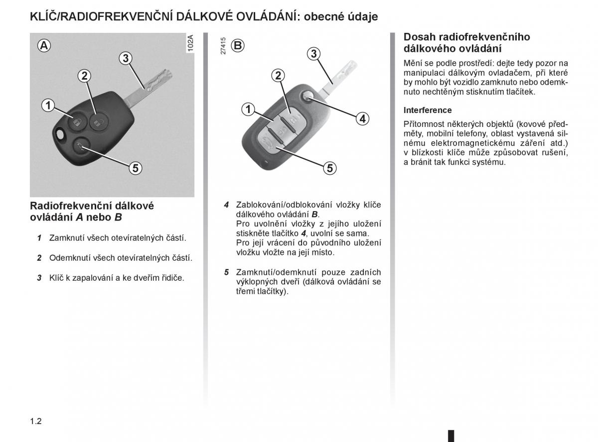 Renault Modus navod k obsludze / page 8