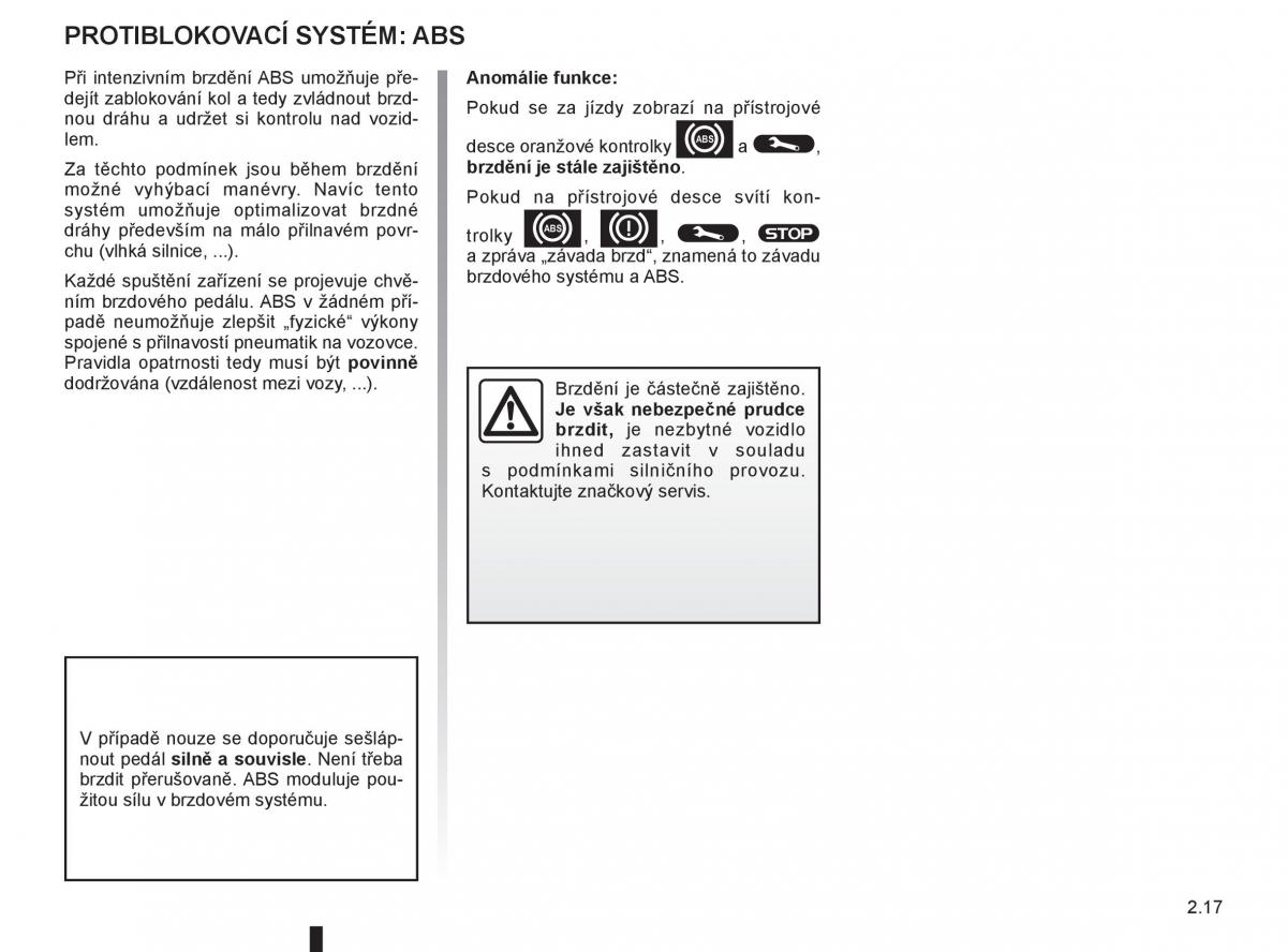 Renault Modus navod k obsludze / page 99