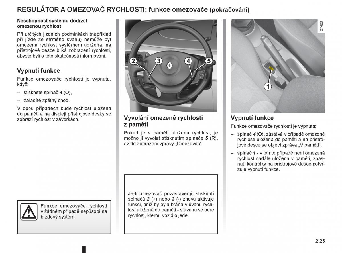 Renault Modus navod k obsludze / page 107