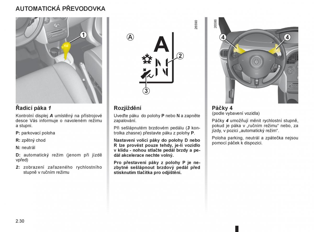 Renault Modus navod k obsludze / page 112