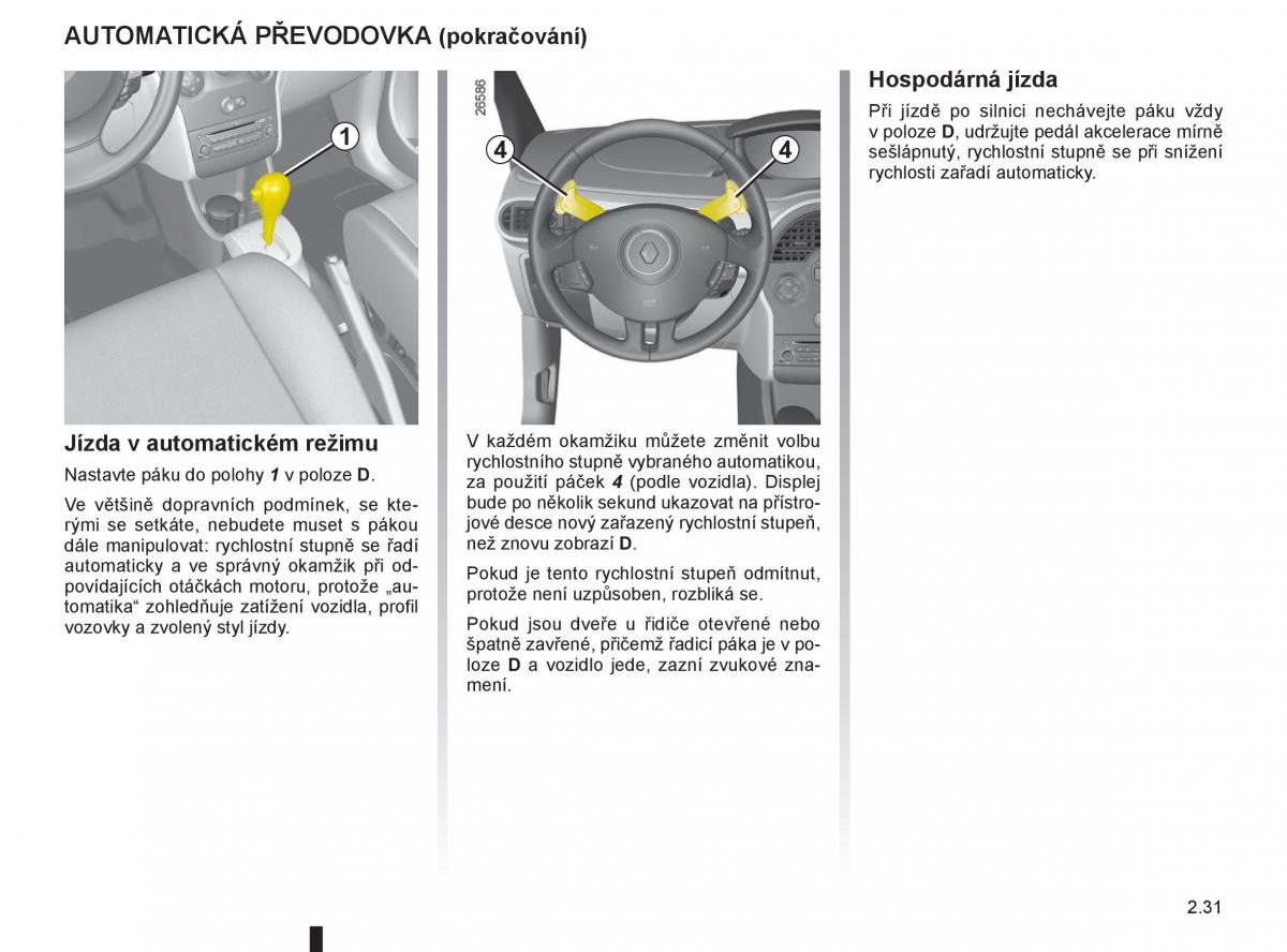 Renault Modus navod k obsludze / page 113