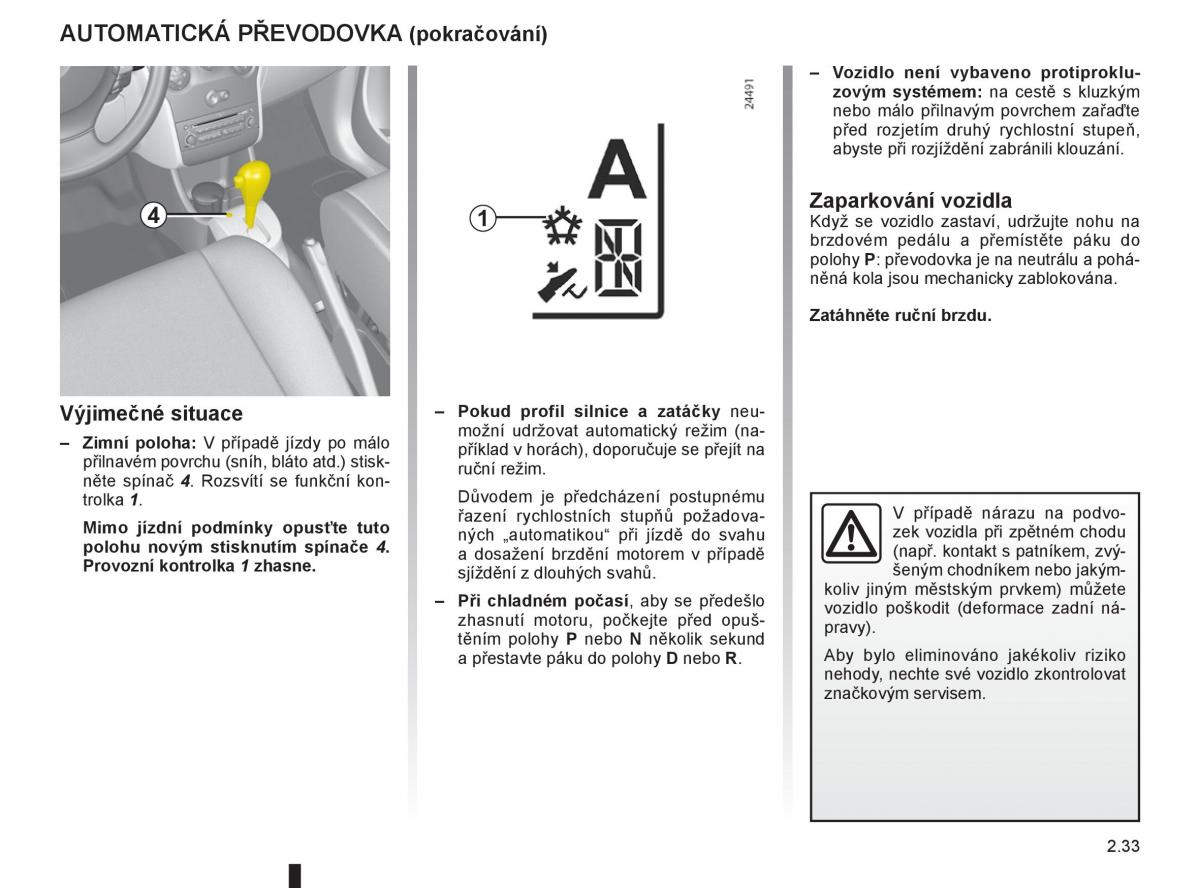 Renault Modus navod k obsludze / page 115