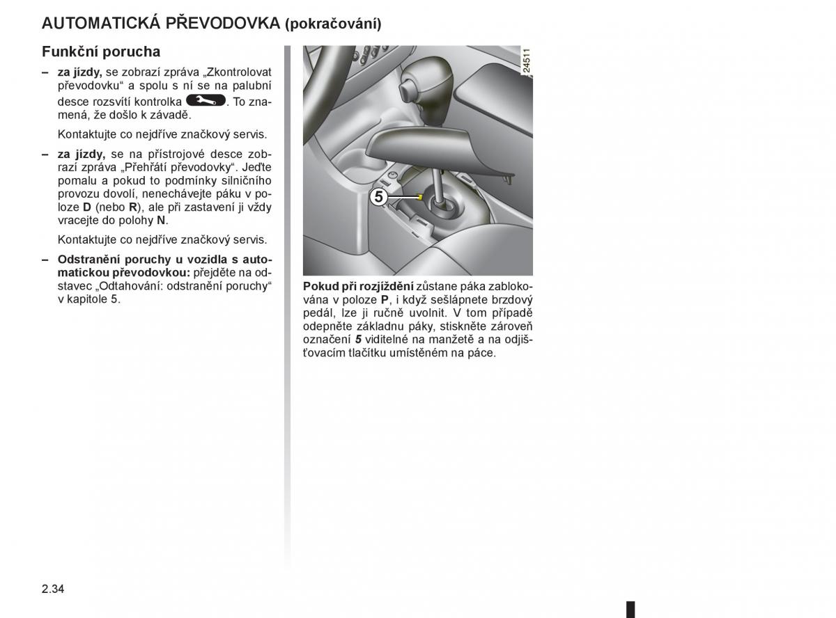 Renault Modus navod k obsludze / page 116