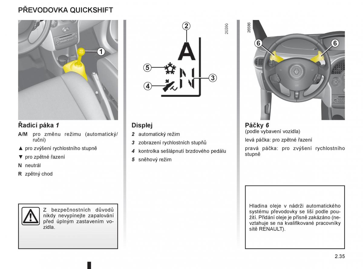 Renault Modus navod k obsludze / page 117