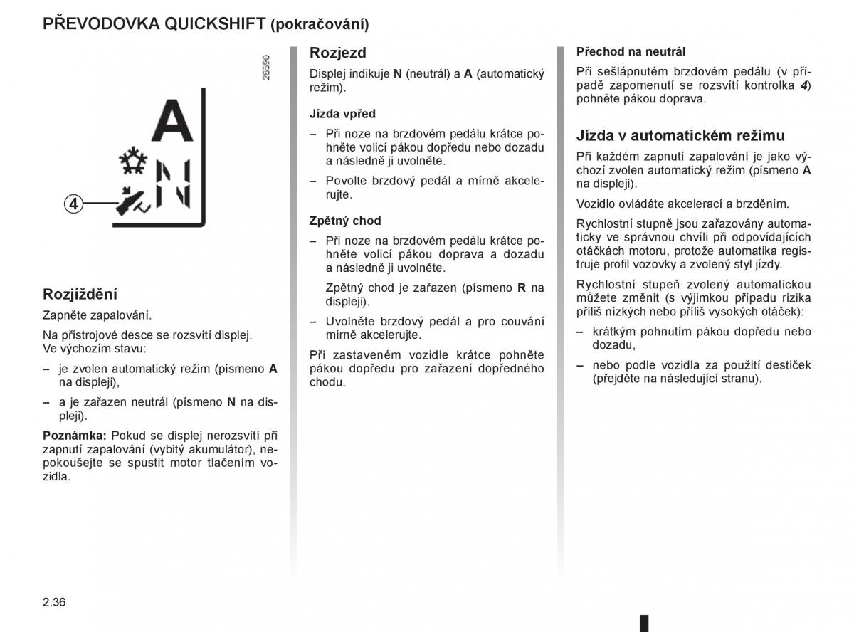 Renault Modus navod k obsludze / page 118