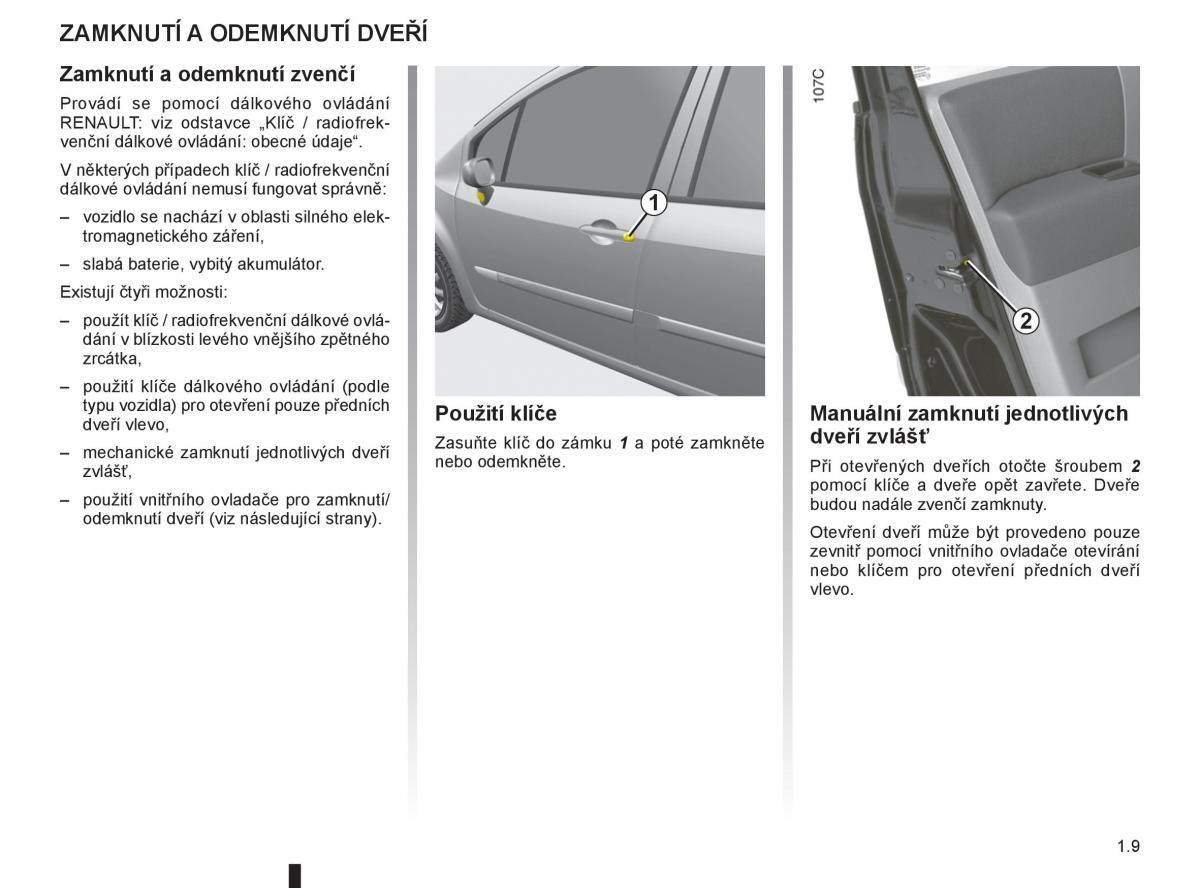 Renault Modus navod k obsludze / page 15