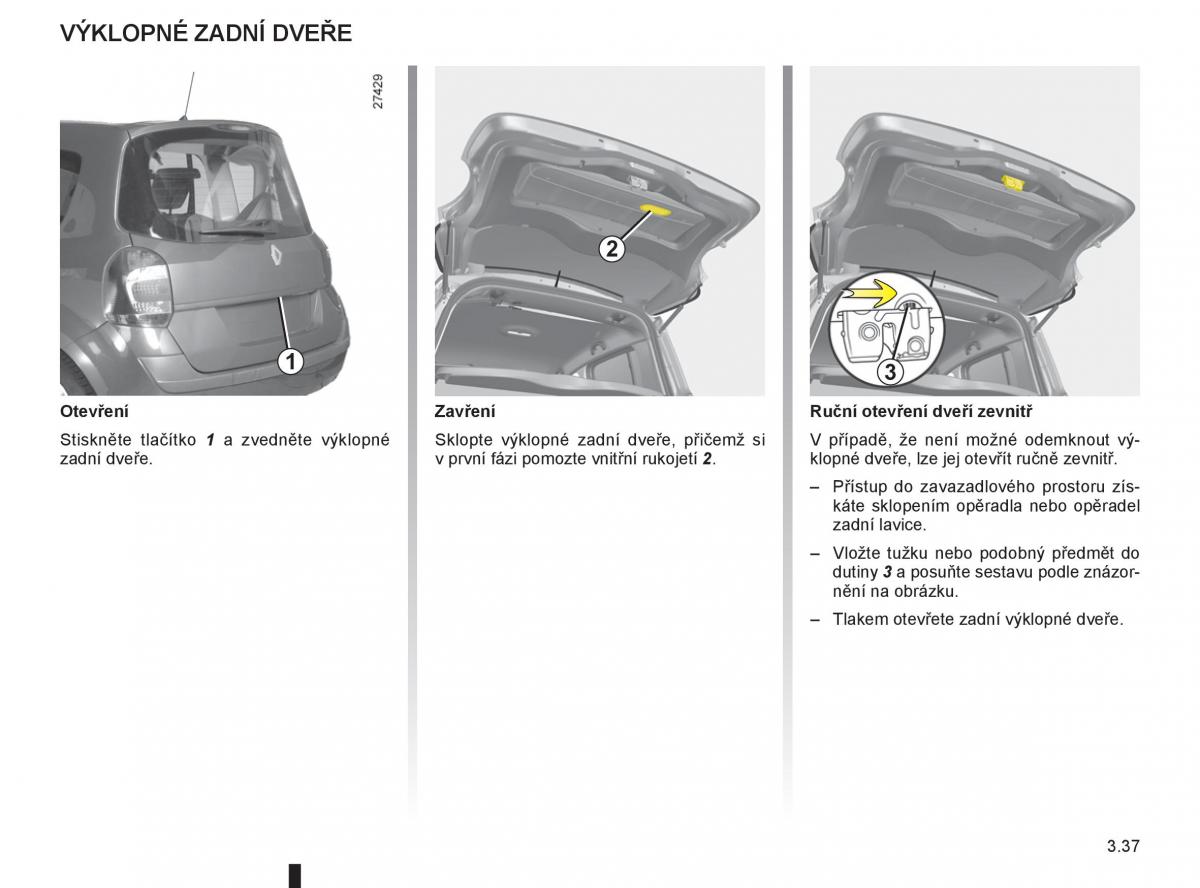 Renault Modus navod k obsludze / page 161