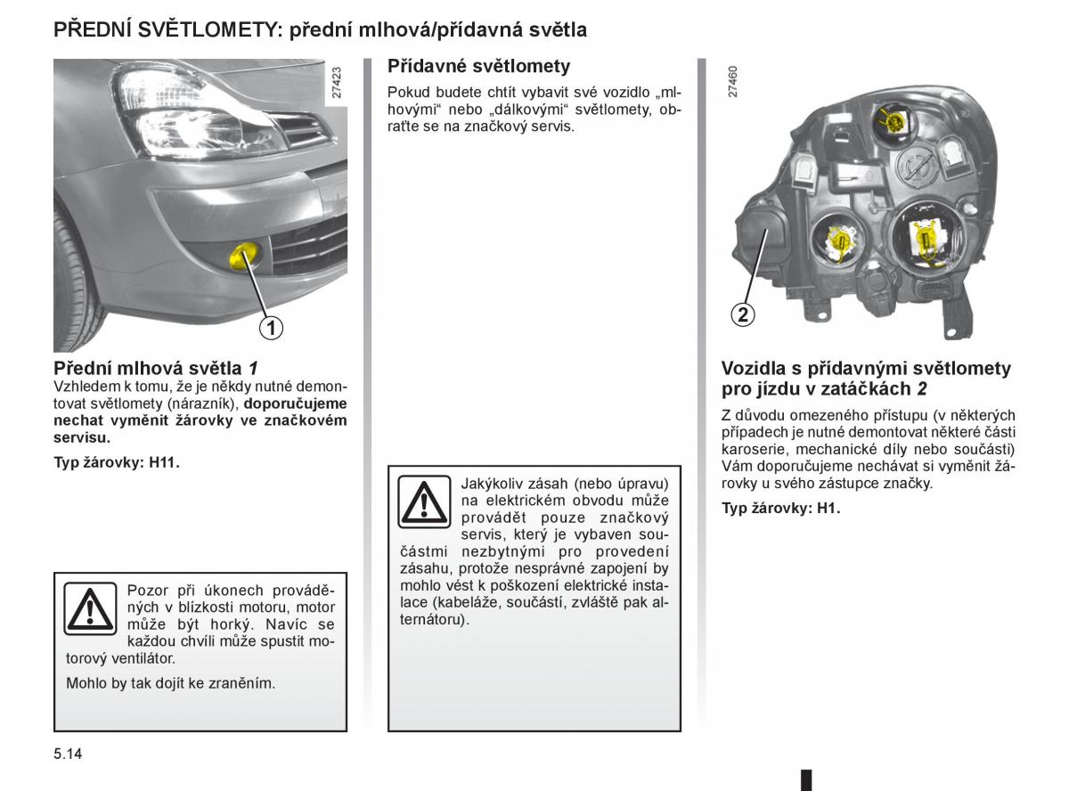 Renault Modus navod k obsludze / page 196