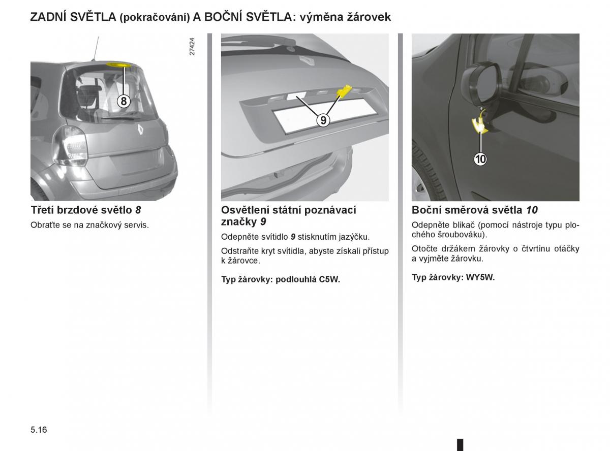 Renault Modus navod k obsludze / page 198