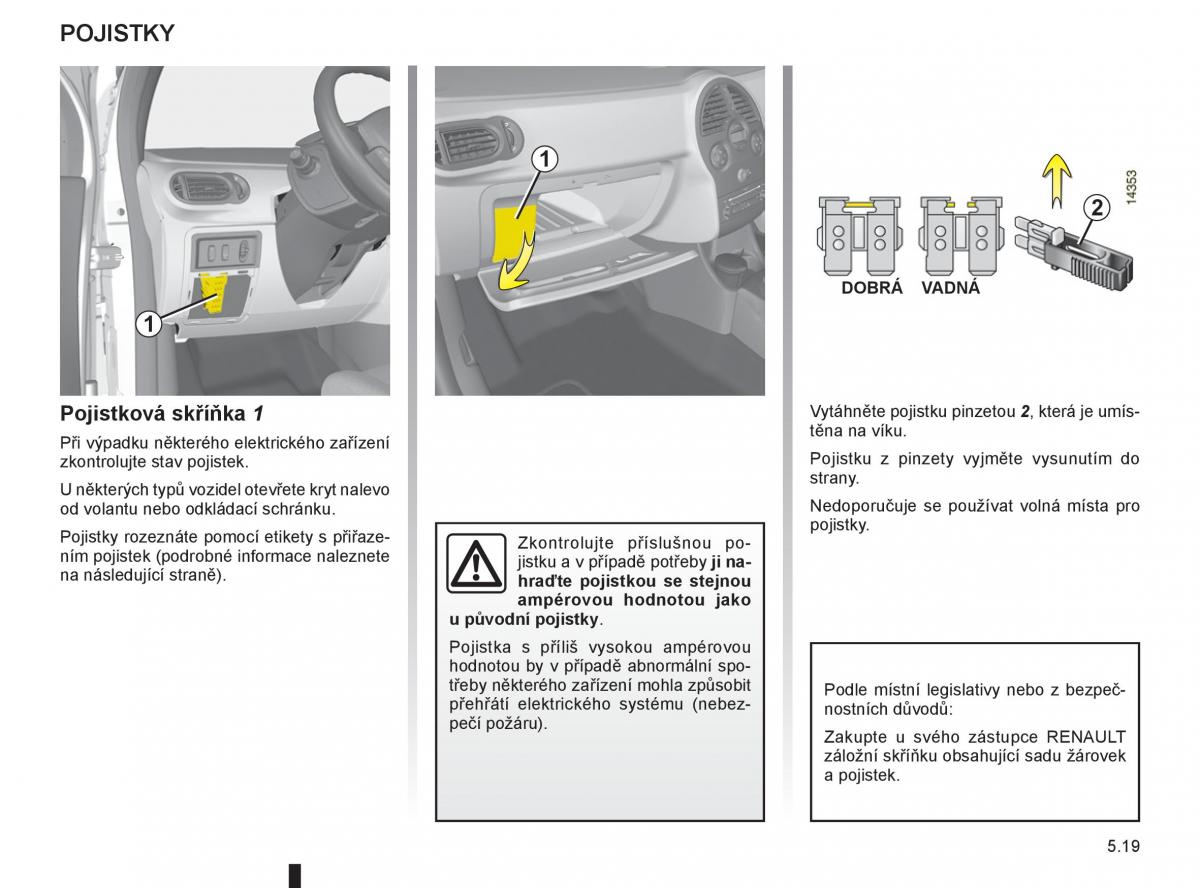 Renault Modus navod k obsludze / page 201