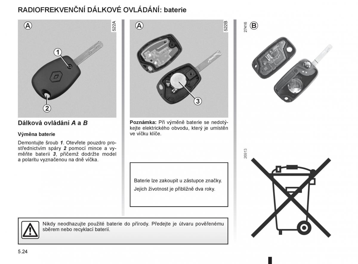 Renault Modus navod k obsludze / page 206