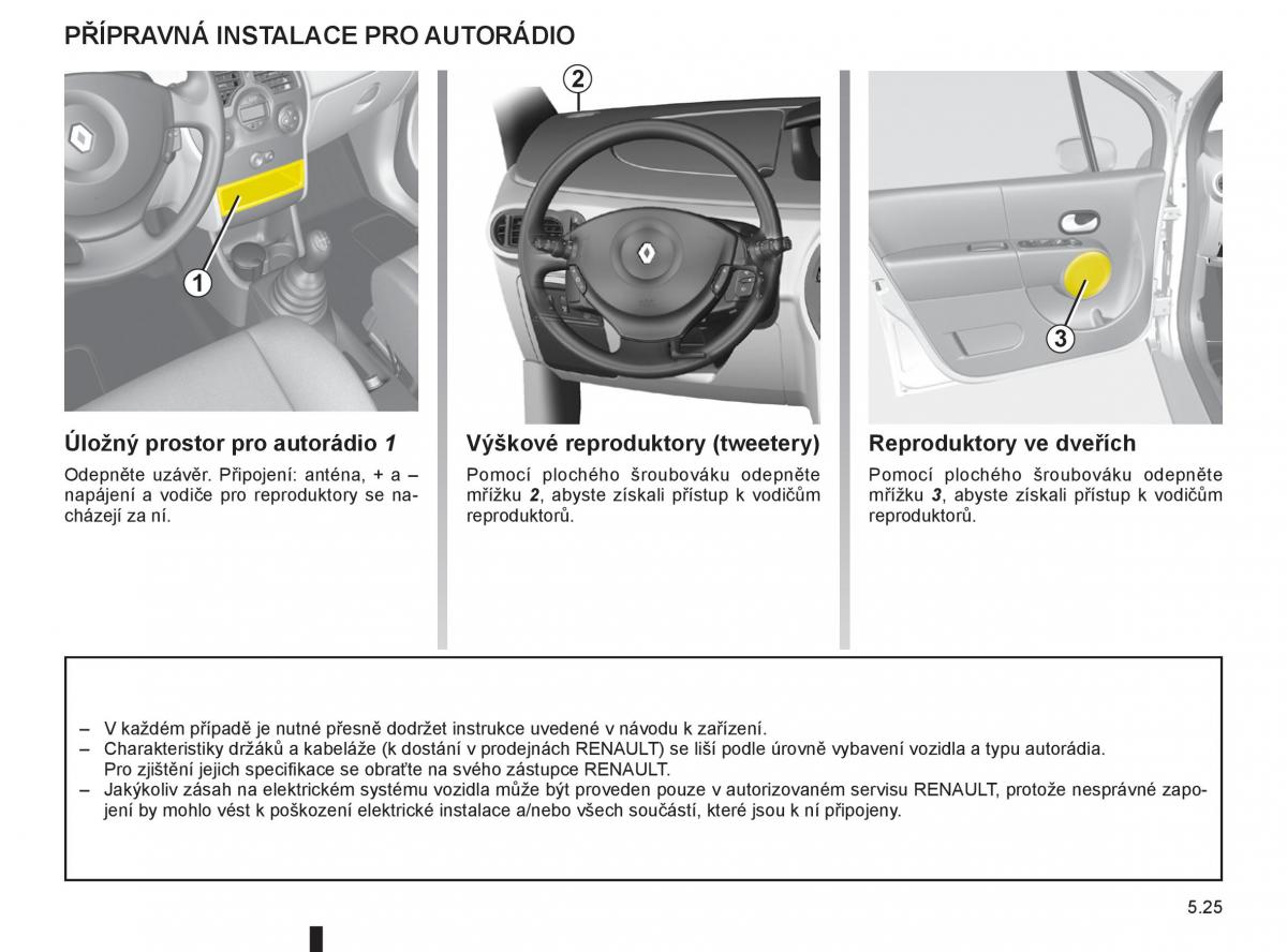 Renault Modus navod k obsludze / page 207