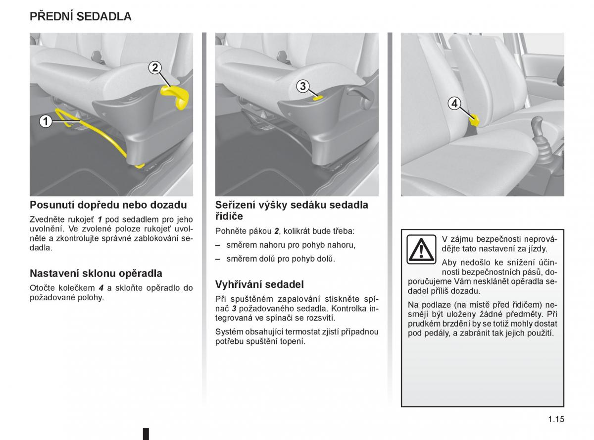 Renault Modus navod k obsludze / page 21