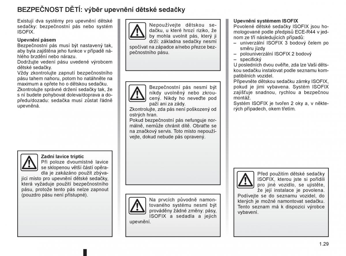 Renault Modus navod k obsludze / page 35