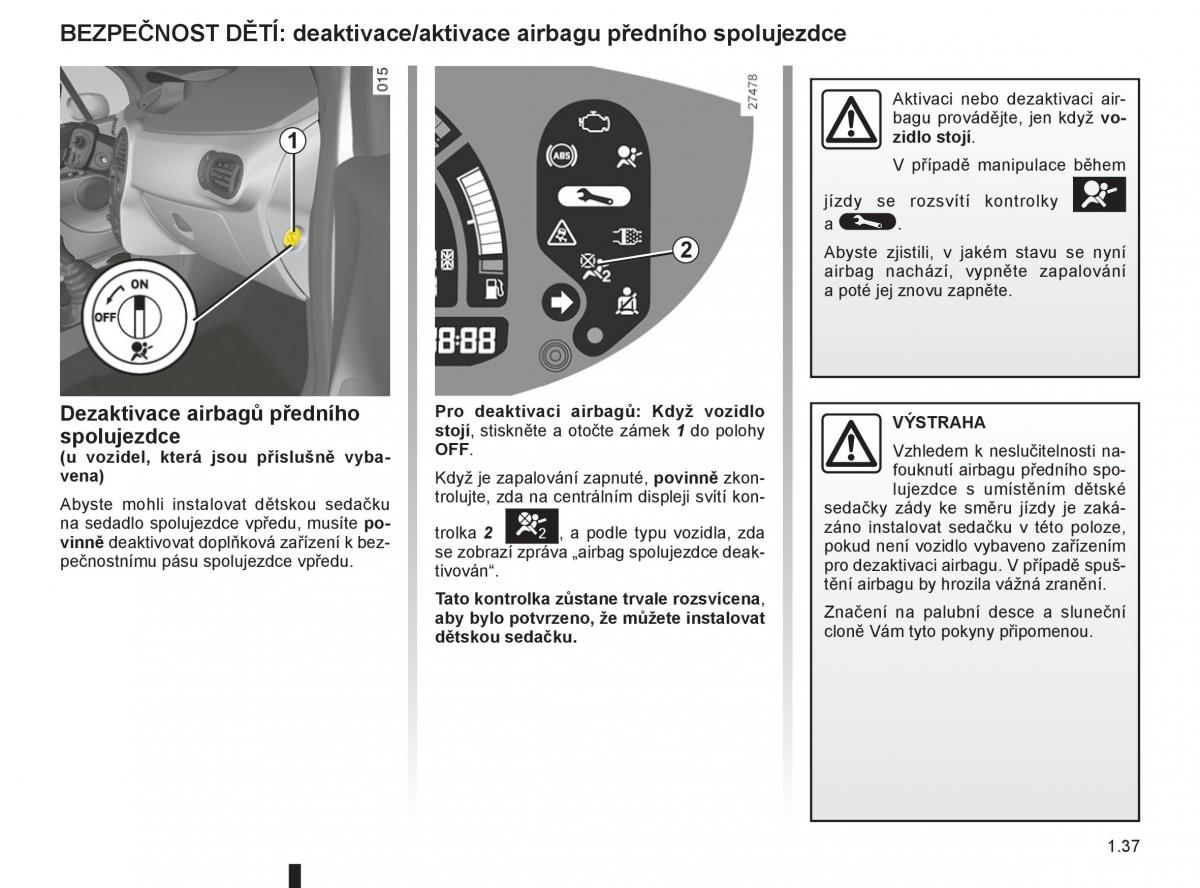 Renault Modus navod k obsludze / page 43