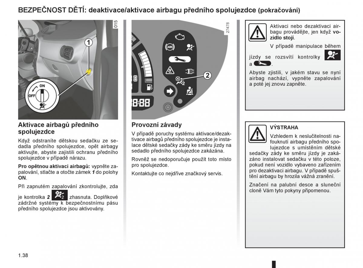 Renault Modus navod k obsludze / page 44