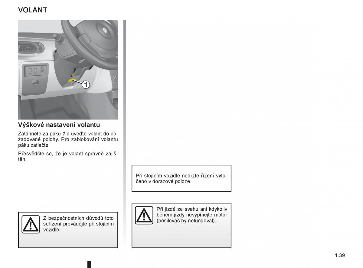 Renault Modus navod k obsludze / page 45