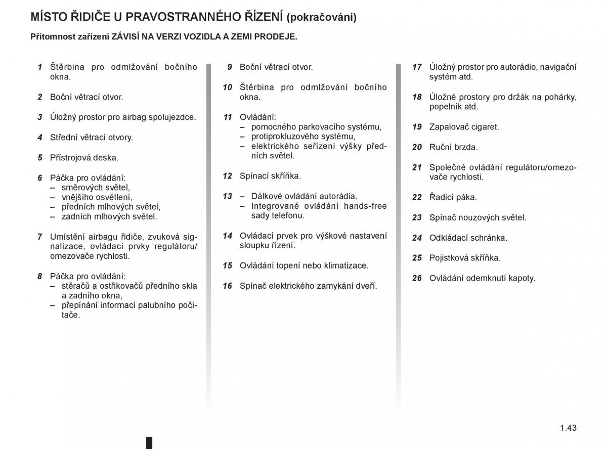 Renault Modus navod k obsludze / page 49