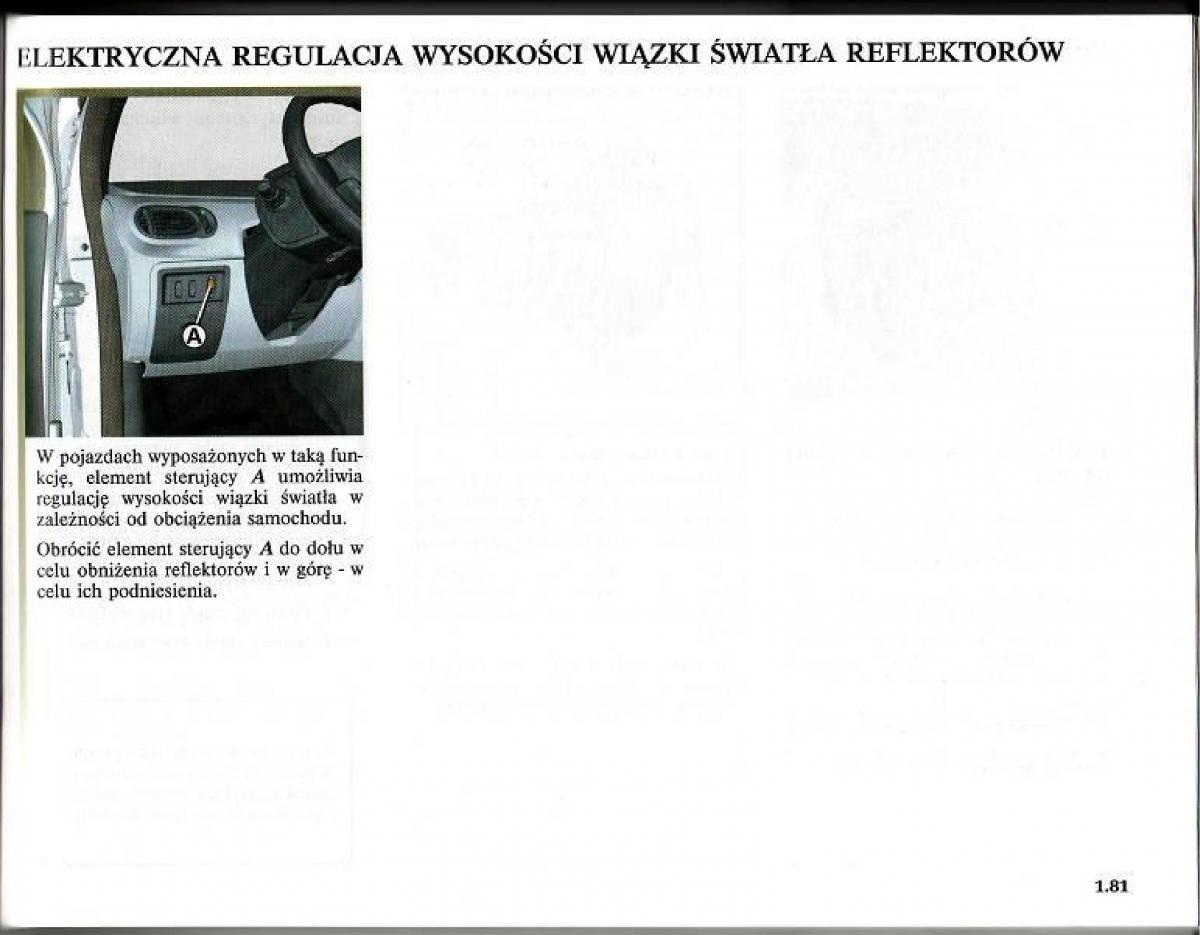 Renault Modus instrukcja obslugi / page 86