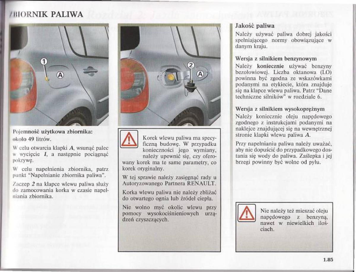 Renault Modus instrukcja obslugi / page 90