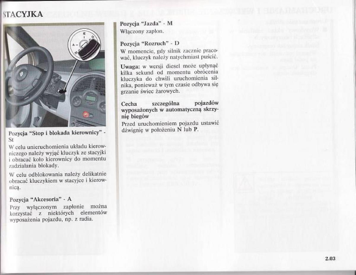 Renault Modus instrukcja obslugi / page 94