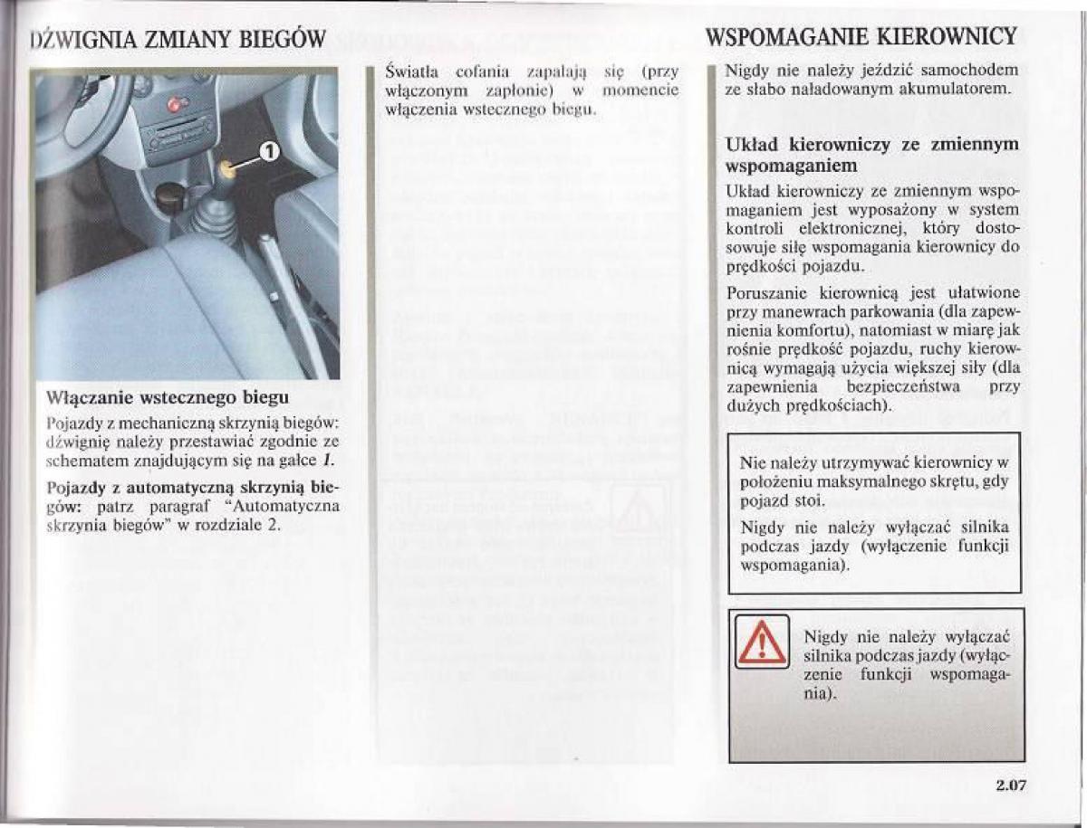 Renault Modus instrukcja obslugi / page 98