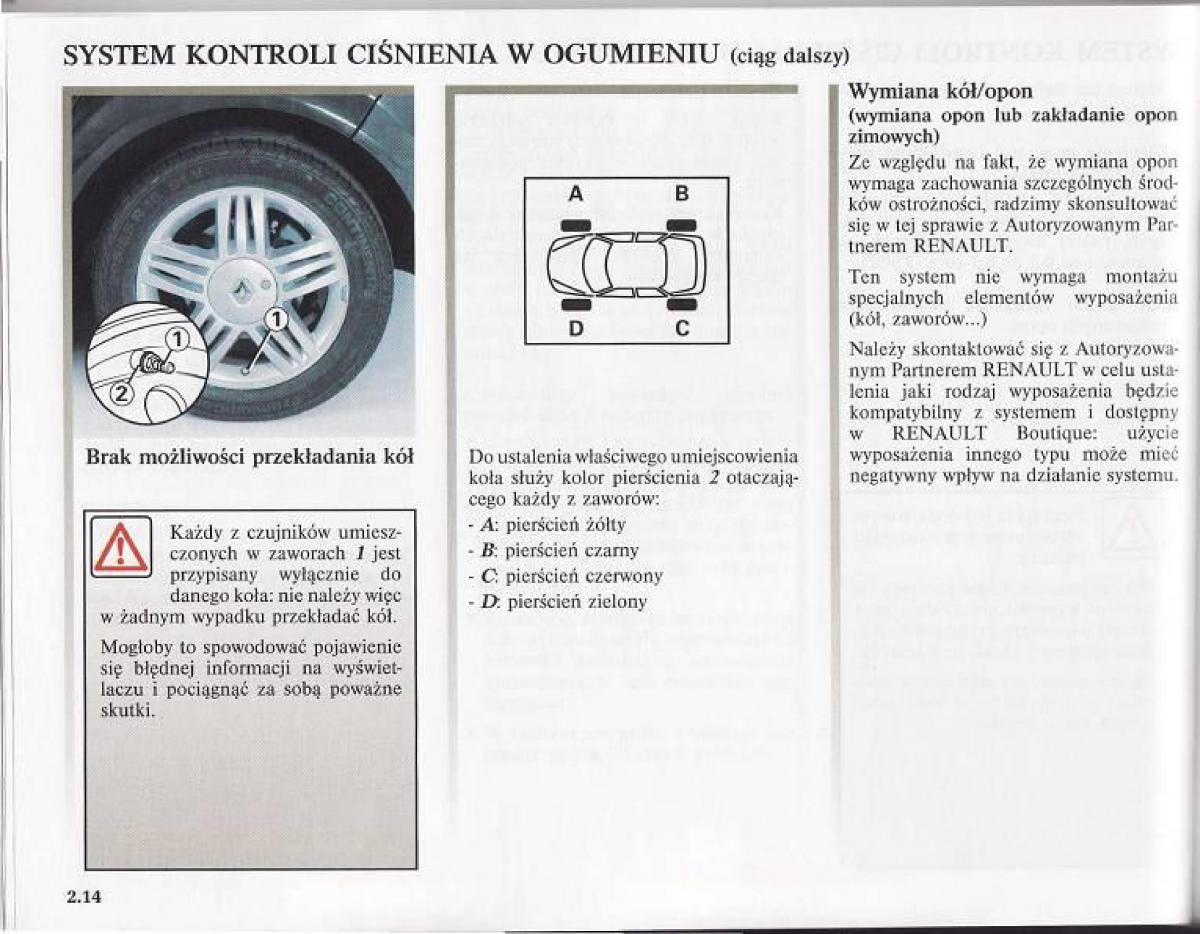 Renault Modus instrukcja obslugi / page 105