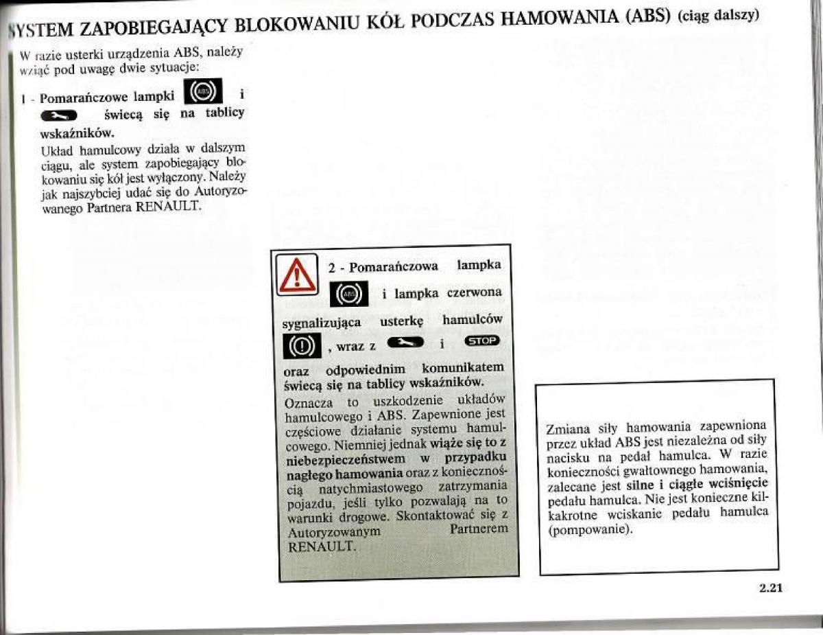 Renault Modus instrukcja obslugi / page 112