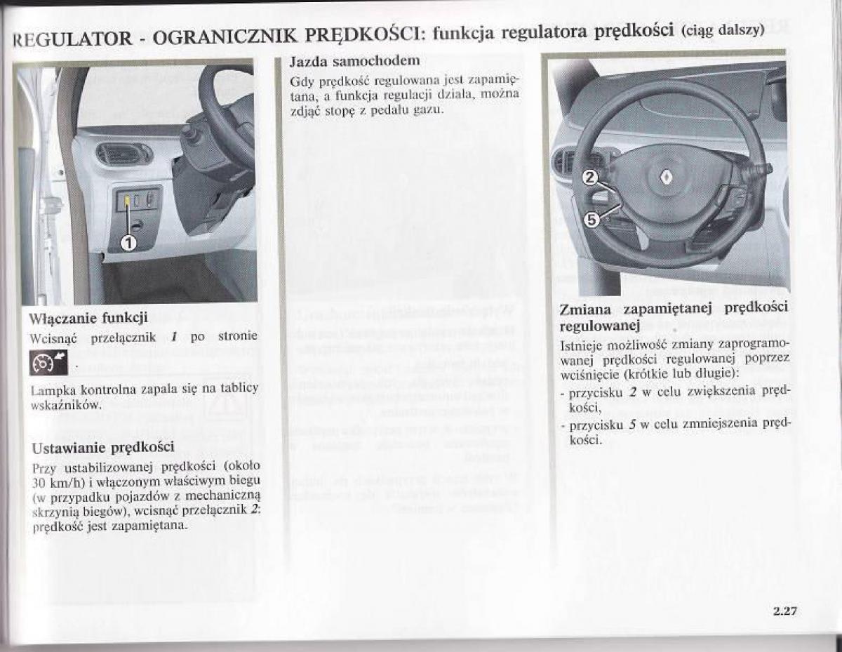 Renault Modus instrukcja obslugi / page 118