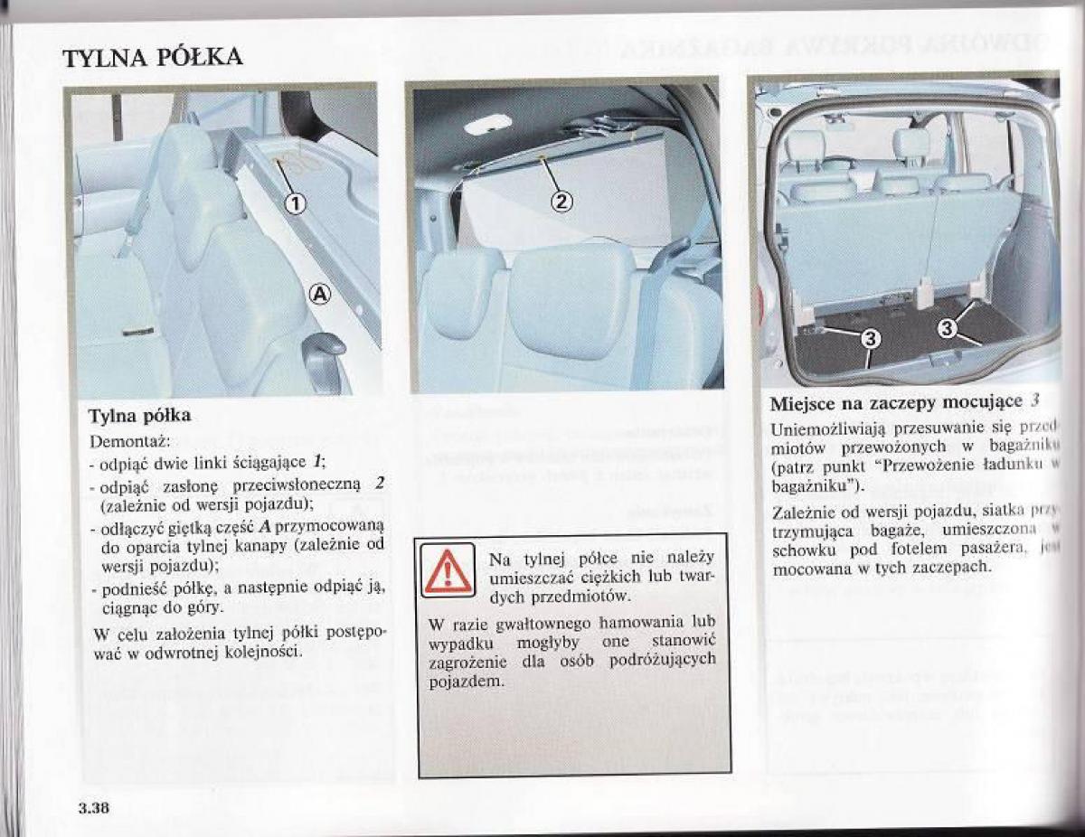 Renault Modus instrukcja obslugi / page 161