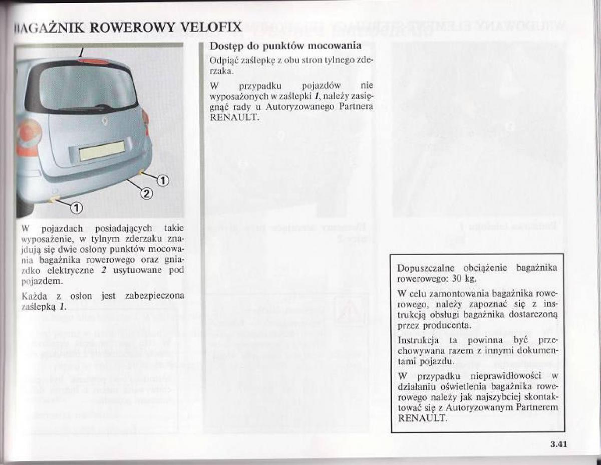 Renault Modus instrukcja obslugi / page 164