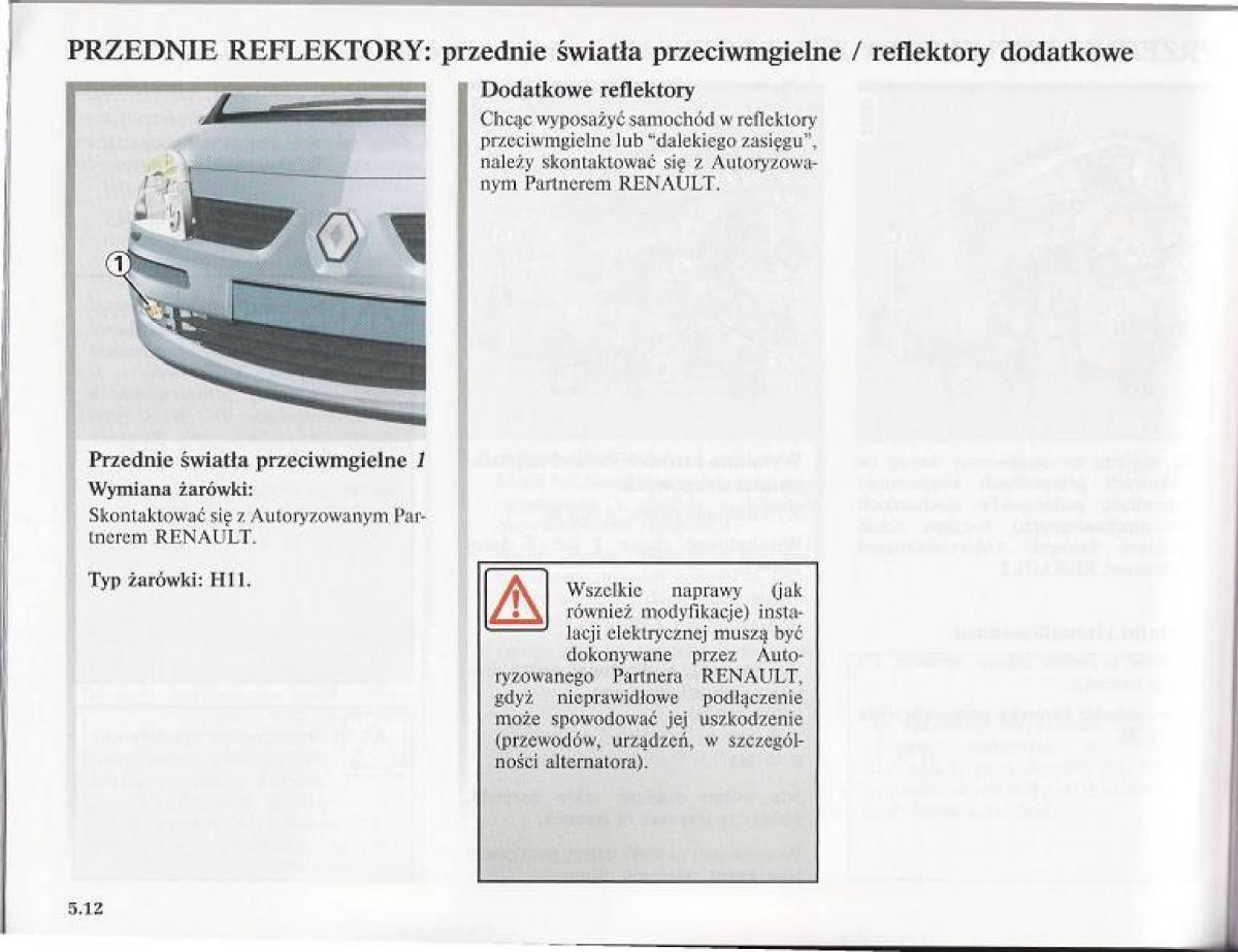 Renault Modus instrukcja obslugi / page 191