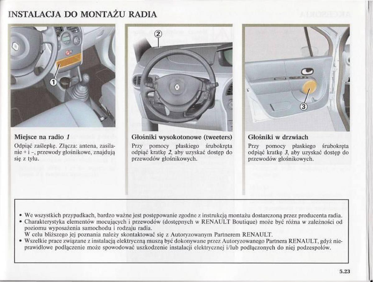 Renault Modus instrukcja obslugi / page 202