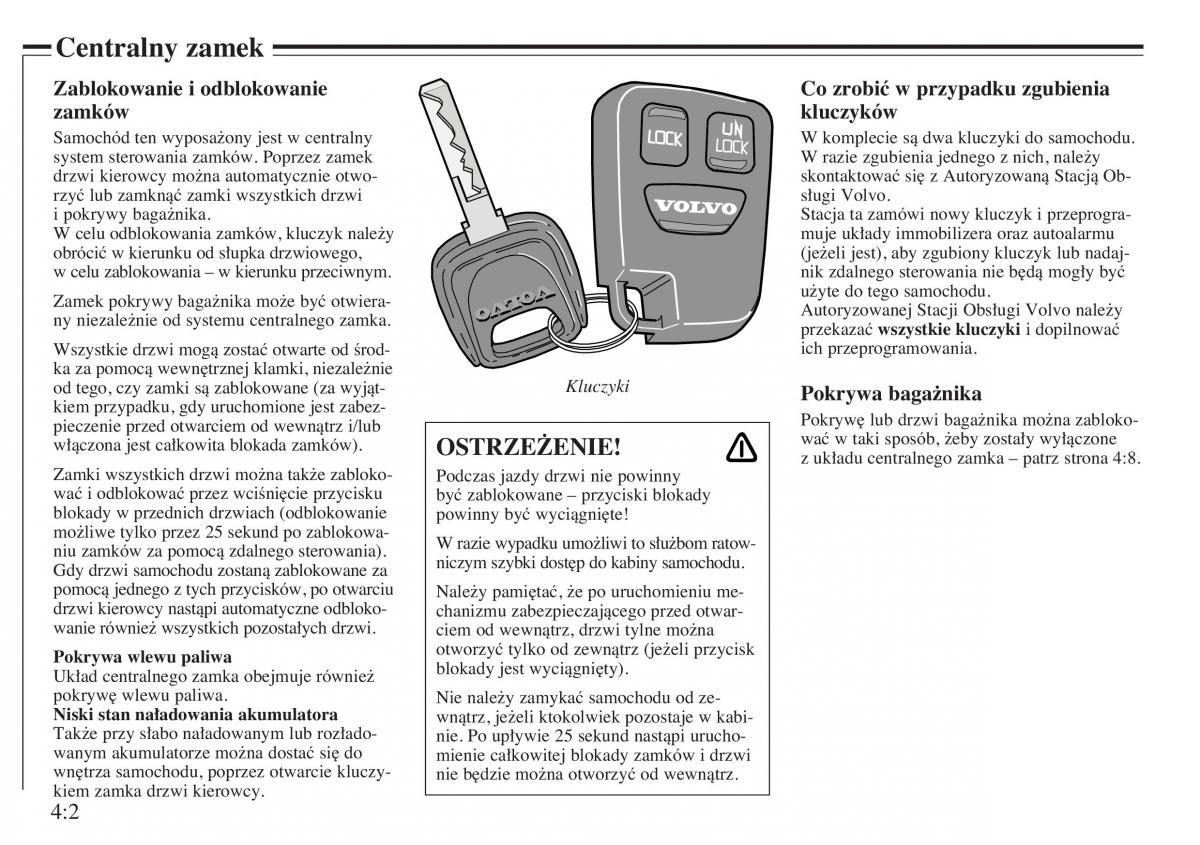 Volvo V40 instrukcja obslugi / page 60