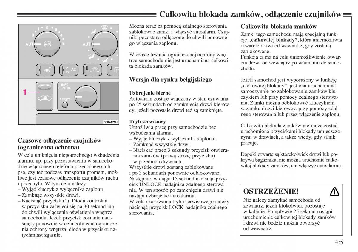 Volvo V40 instrukcja obslugi / page 63