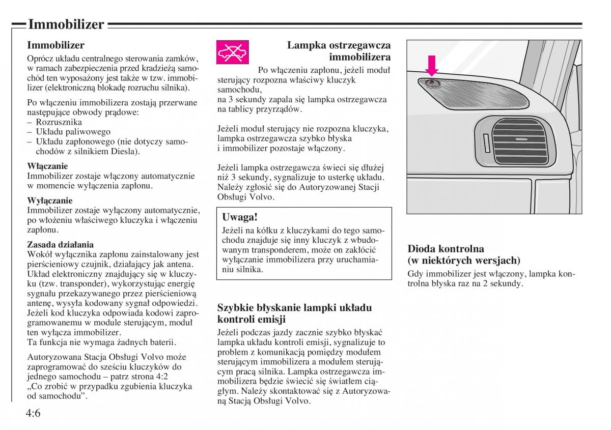 Volvo V40 instrukcja obslugi / page 64