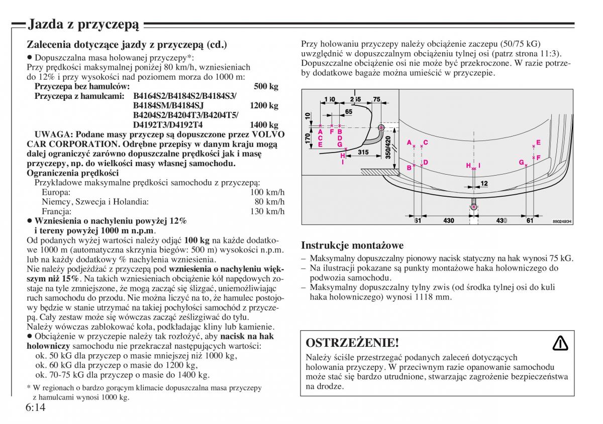 Volvo V40 instrukcja obslugi / page 92