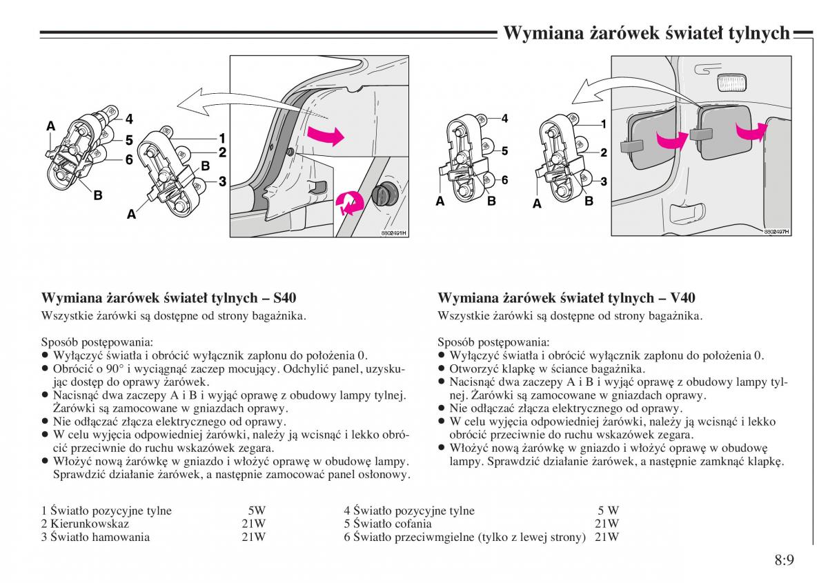 Volvo V40 instrukcja obslugi / page 117