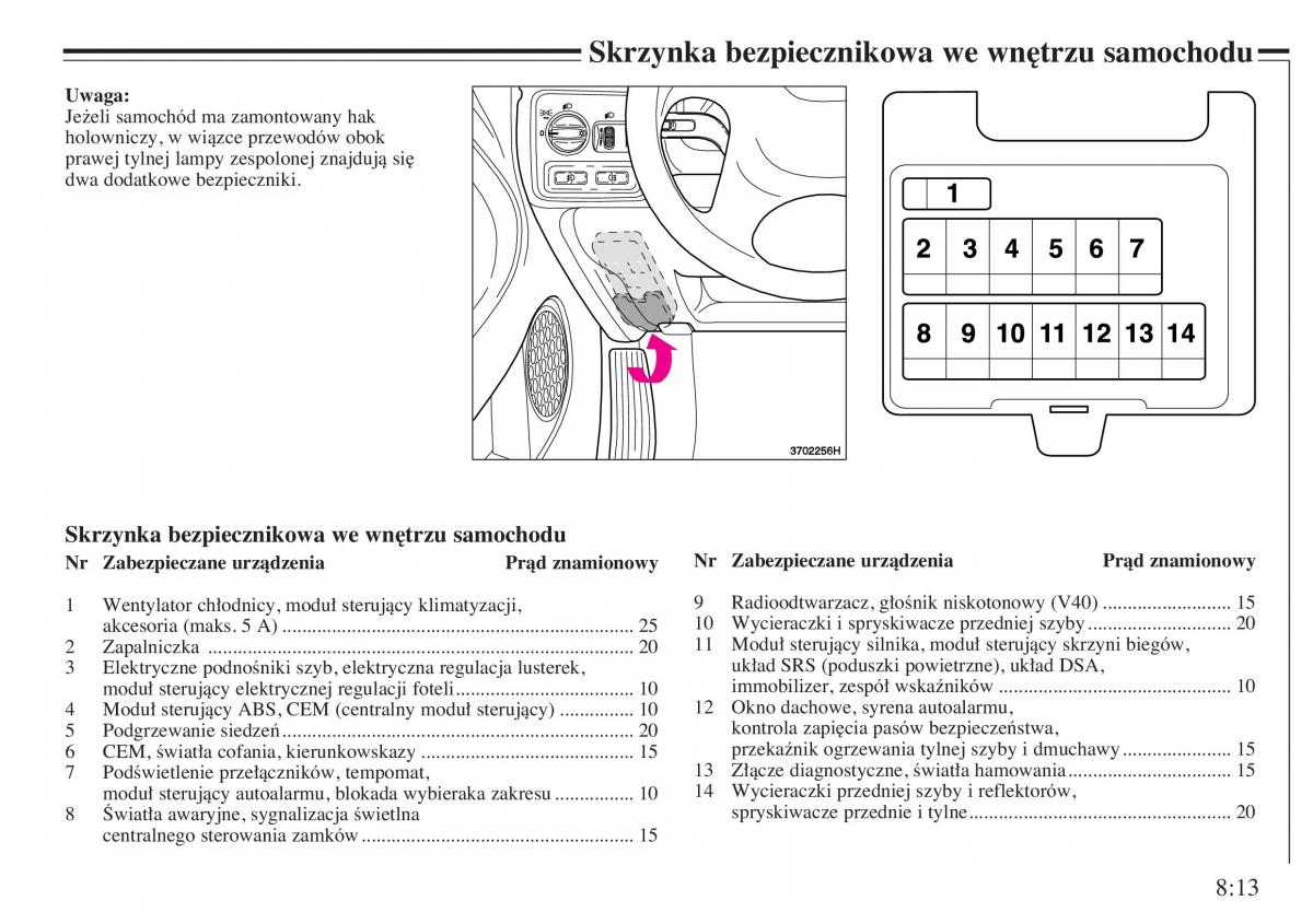 instrukcja obsługi Volvo V40 Volvo V40 instrukcja obslugi / page 121