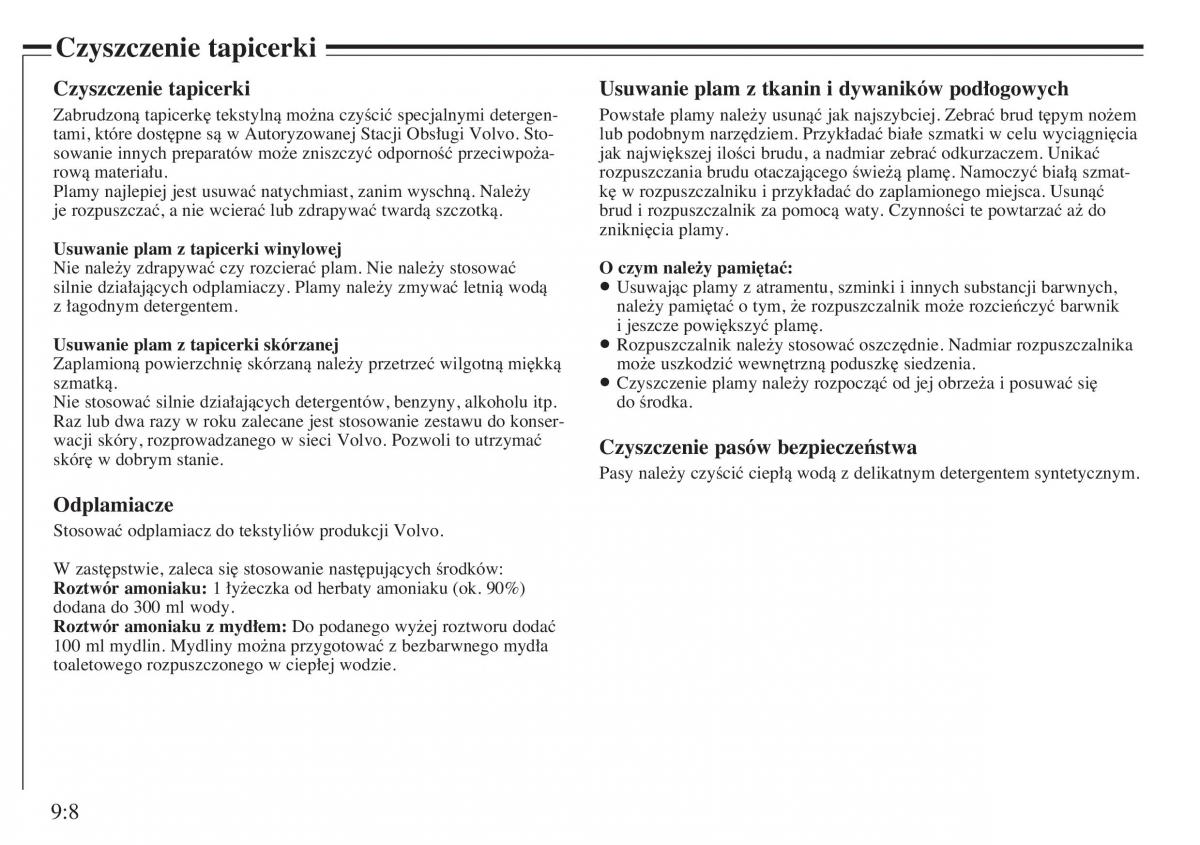 instrukcja obsługi Volvo V40 Volvo V40 instrukcja obslugi / page 136