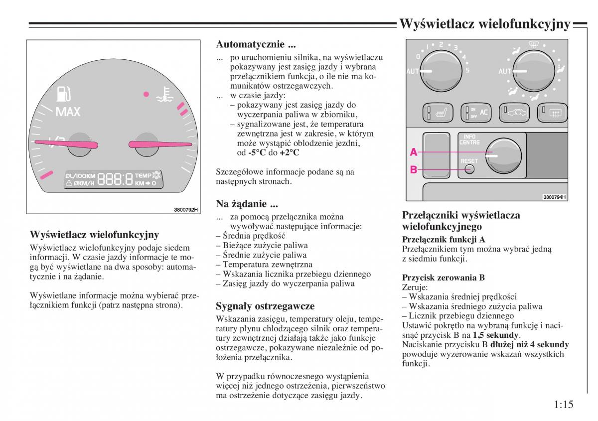 instrukcja obsługi Volvo V40 Volvo V40 instrukcja obslugi / page 19