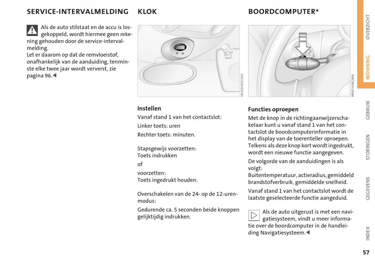 Mini Cooper One I 1 handleiding / page 60