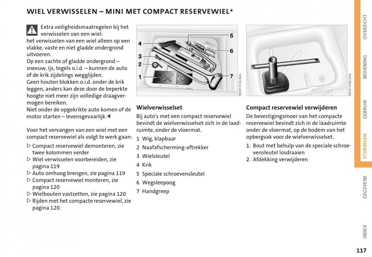 Mini Cooper One I 1 handleiding / page 120