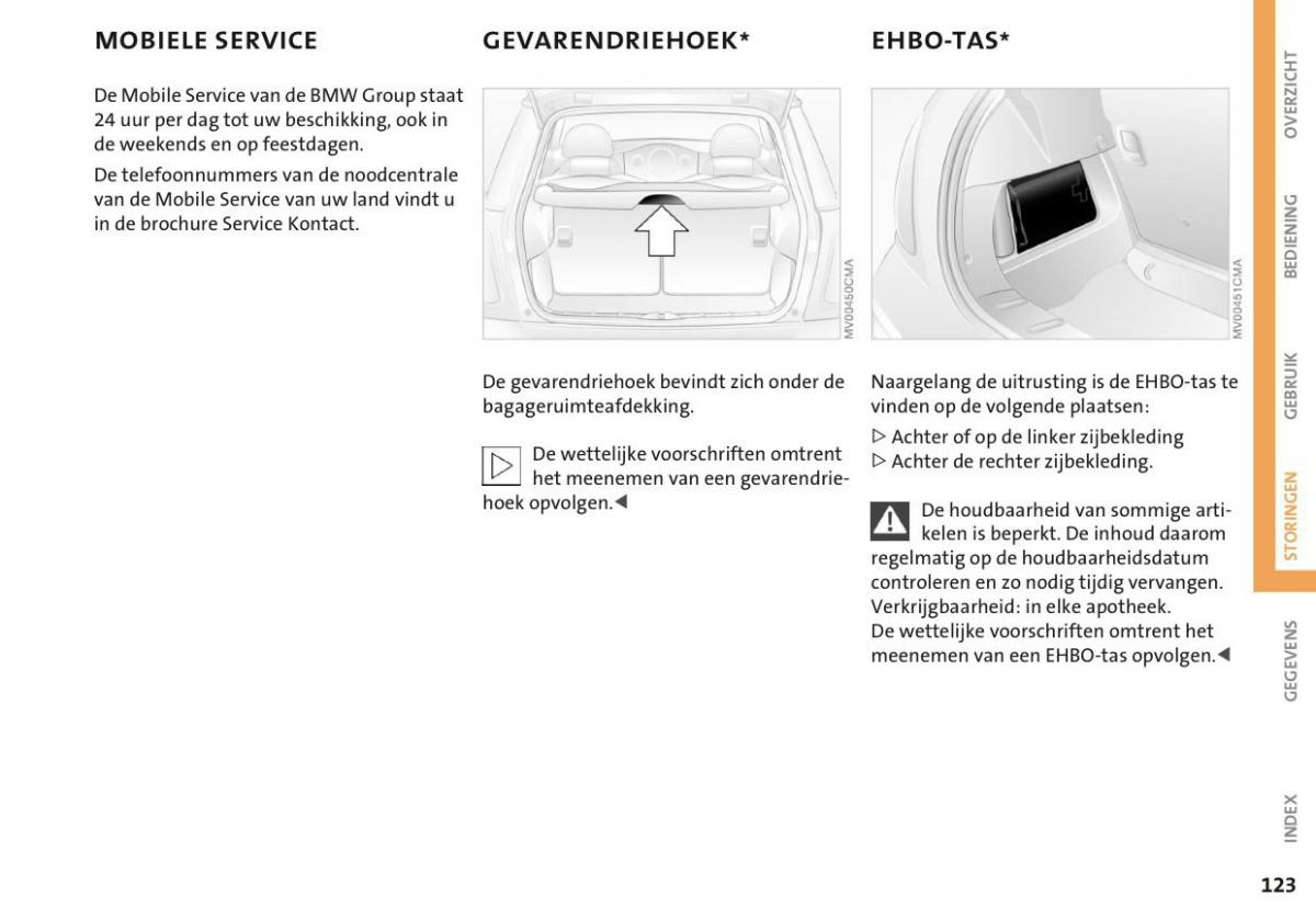 Mini Cooper One I 1 handleiding / page 126