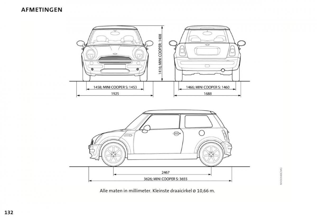 Mini Cooper One I 1 handleiding / page 135