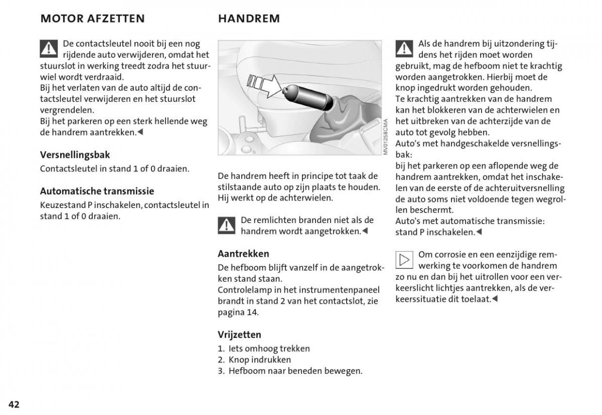 Mini Cooper One I 1 handleiding / page 45