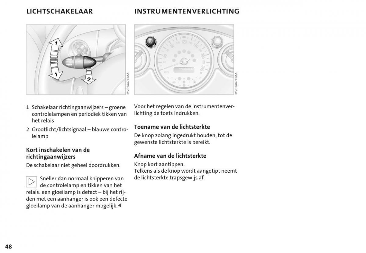 Mini Cooper One I 1 handleiding / page 51