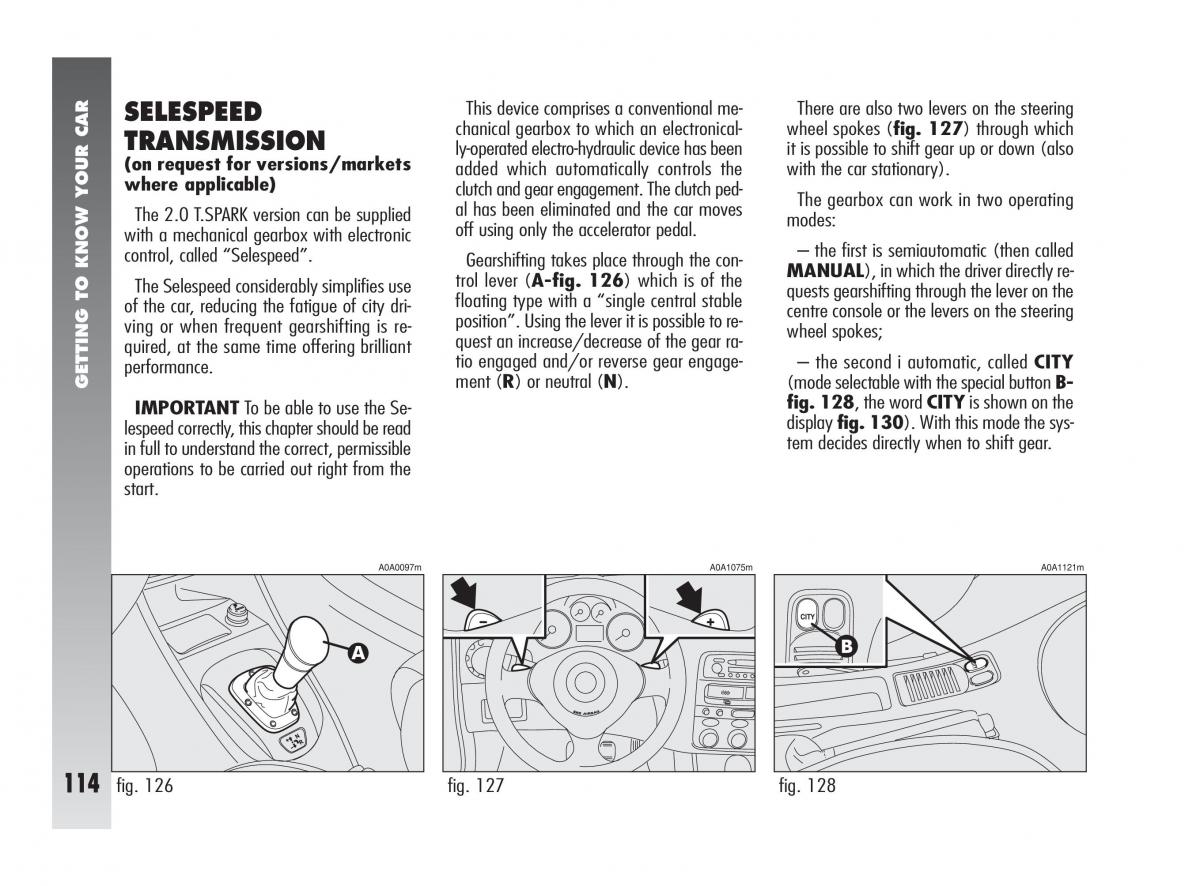 Alfa Romeo 147 owners manual / page 115