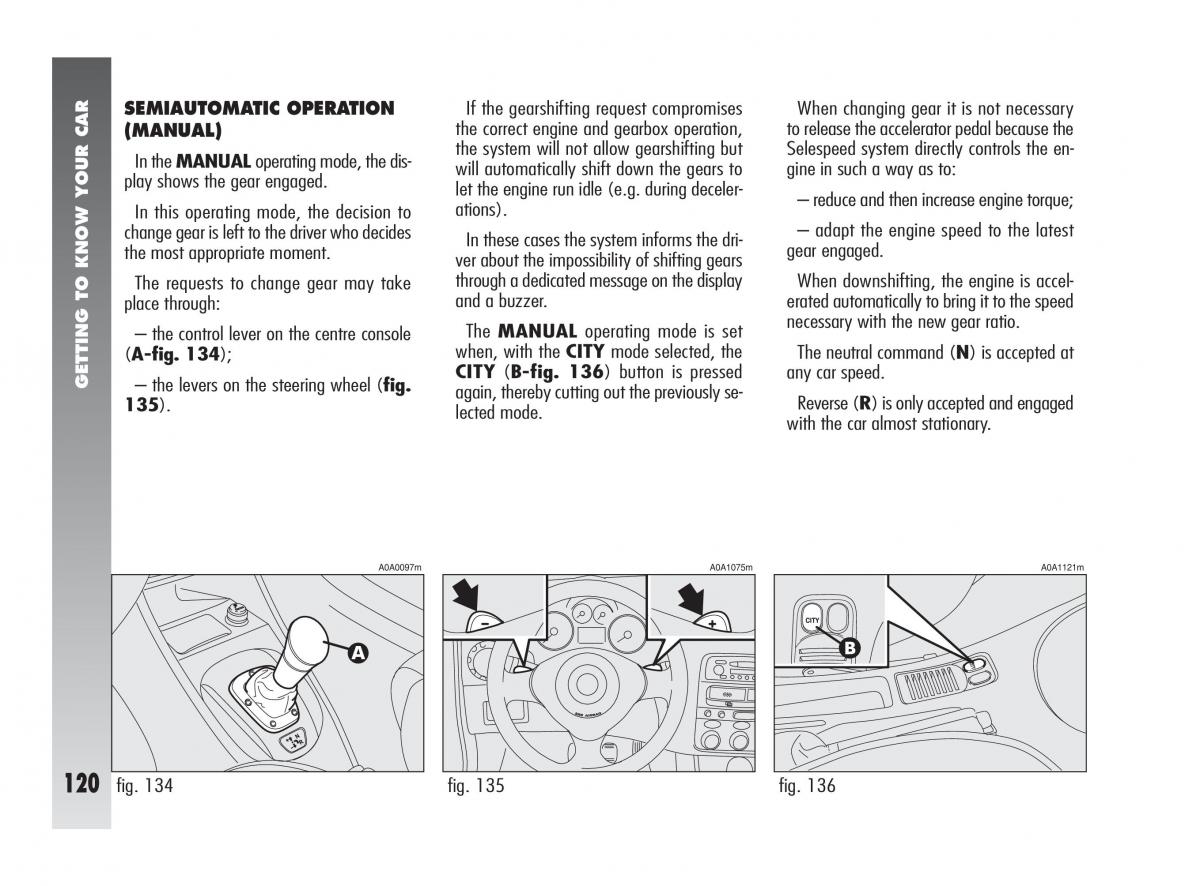 Alfa Romeo 147 owners manual / page 121