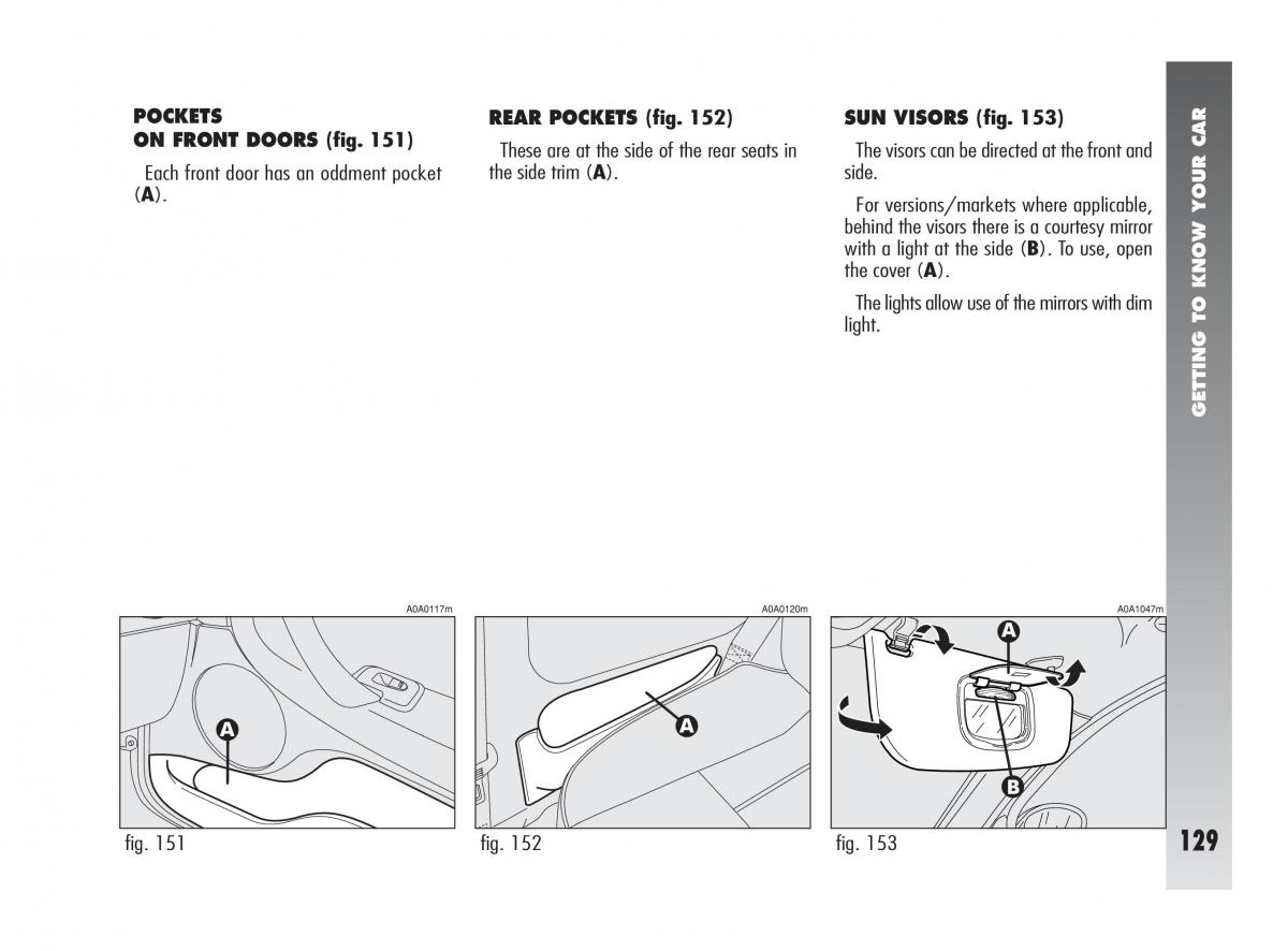 Alfa Romeo 147 owners manual / page 130